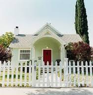 house with picket fence