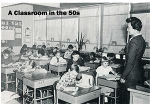 classroom of the 50's