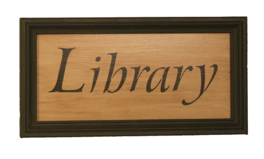 library-sign